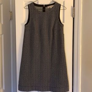 SOLD- Final- LOFT grey and black dress